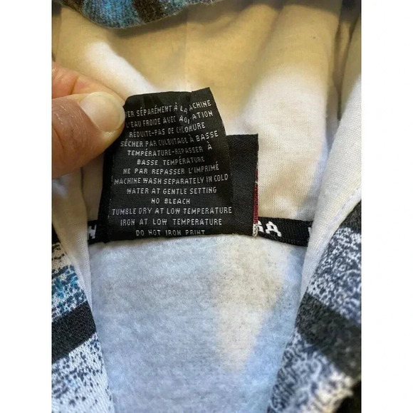 NBA Men's Hoodie Sweatshirt Basketball XL/TG Hooded Zip Up Logo Turquoise White - Picture 7 of 12